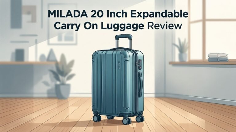 MILADA 20 Inch Expandable Carry On Luggage Review 2026